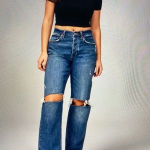 Abercrombie jeans the 90s baggy fit low rise size 00 short 24